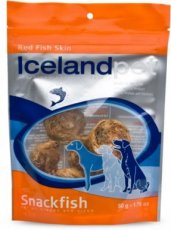 Iceland pet snack 8 Drie Red Fish Skin ( Roodbaarshuid ) 50 gr